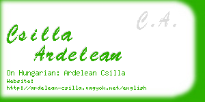 csilla ardelean business card